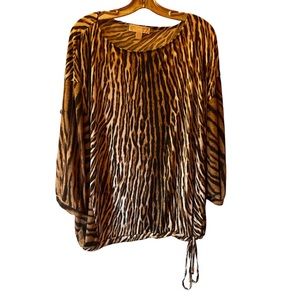 Michael Kors Animal Print Top XL‎